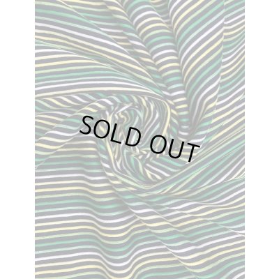 画像5: 生地：マルチボーダー（黒／グリーン系）