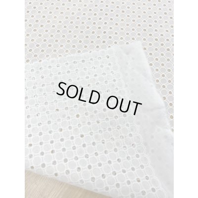 画像4: 生地：綿サークルレース生地（白）