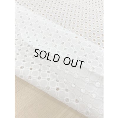 画像5: 生地：綿サークルレース生地（白）