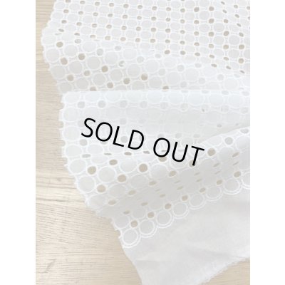 画像6: 生地：綿サークルレース生地（白）