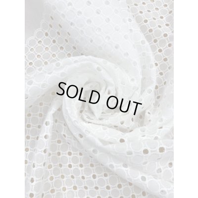 画像7: 生地：綿サークルレース生地（白）