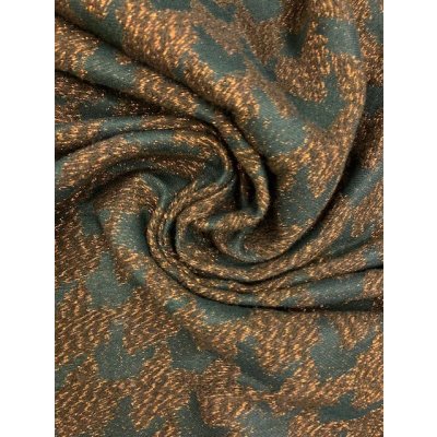 画像7: 生地：ラメ入り千鳥格子柄ポリ（オレンジ／黒）