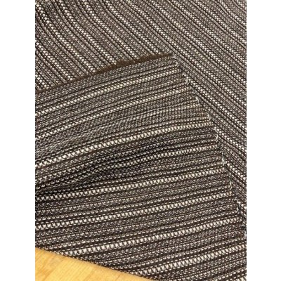 画像4: 生地: ボーダーウール(茶系)