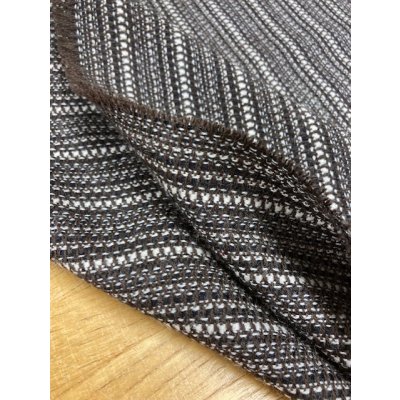 画像3: 生地: ボーダーウール(茶系)