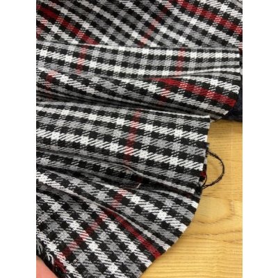 画像5: 生地：チェック柄裏起毛（グレー／赤）