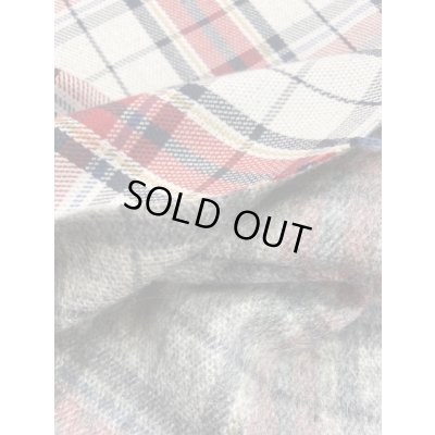 画像4: 生地：チェック柄裏起毛（白／赤）