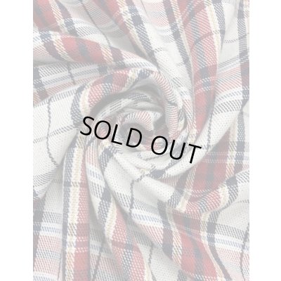 画像6: 生地：チェック柄裏起毛（白／赤）