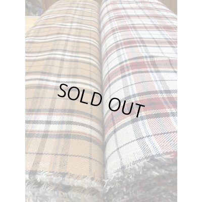 画像7: 生地：チェック柄裏起毛（白／赤）