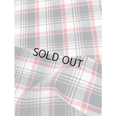 画像4: 生地：チェック柄綿（白赤紺）