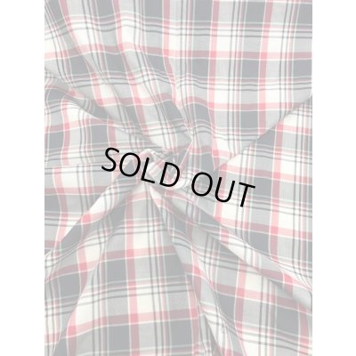 画像6: 生地：チェック柄綿（白赤紺）