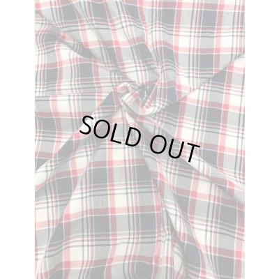 画像7: 生地：チェック柄綿（白赤紺）