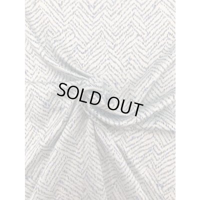 画像6: 生地:シェブロン柄シルク(アイスブルー/青・黒)