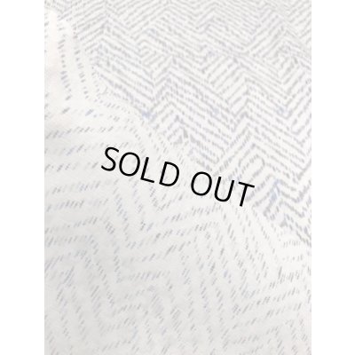 画像4: 生地:シェブロン柄シルク(アイスブルー/青・黒)