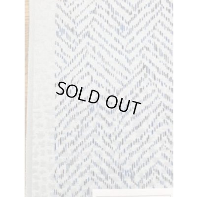 画像5: 生地:シェブロン柄シルク(アイスブルー/青・黒)