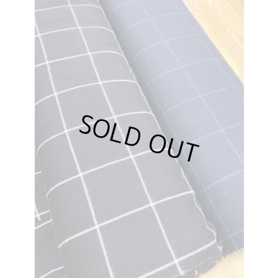 画像7: 生地:格子柄ウール(紺/緑)