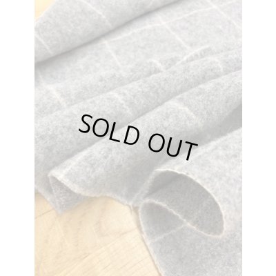 画像6: 生地：格子柄ウール（グレー）