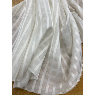 画像5: 生地：ストライプ織りポリエステル（白）