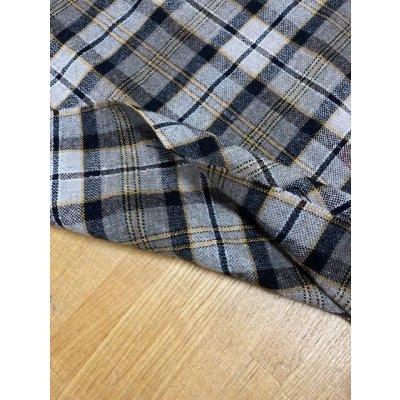 画像4: 生地:チェック柄ウール(黄色系)