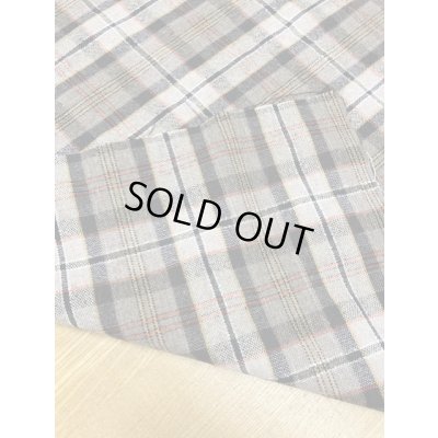 画像5: 生地：チェック柄ウール（オレンジ系）