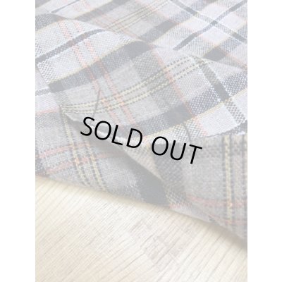 画像4: 生地：チェック柄ウール（オレンジ系）