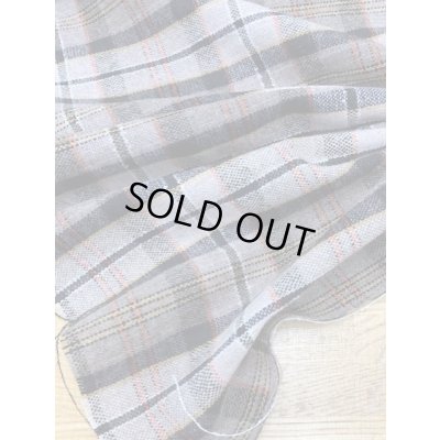 画像3: 生地：チェック柄ウール（オレンジ系）