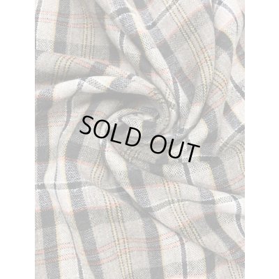 画像6: 生地：チェック柄ウール（オレンジ系）