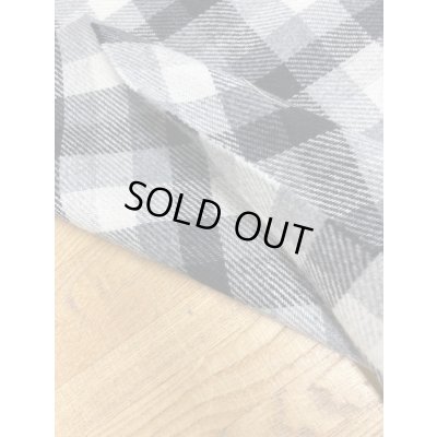 画像5: 生地：チェック柄ウール（モノクロ）