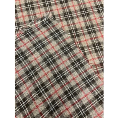 画像5: 生地:チェック柄ウールガーゼ(グレー系)