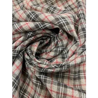 画像7: 生地:チェック柄ウールガーゼ(グレー系)