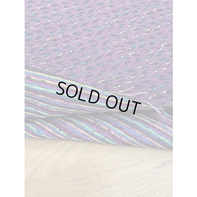 画像4: 生地：シルク混ジグザグ柄ジャガード（エンジ系）