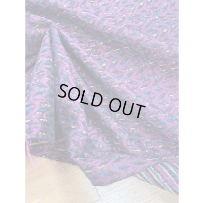 画像5: 生地：シルク混ジグザグ柄ジャガード（エンジ系）