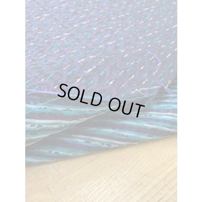 画像4: 生地：シルク混ジグザグ柄ジャガード（ブルー系）