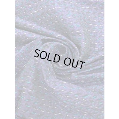 画像6: 生地：シルク混ジグザグ柄ジャガード（ブルー系）