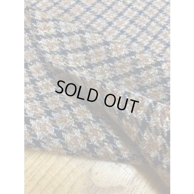 画像4: 生地:ポリ混チェック柄ウール(茶/黒)