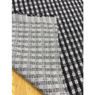 画像3: 生地：チェック柄ジャガード（グレー／紺）