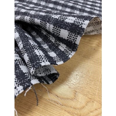 画像5: 生地：チェック柄ジャガード（グレー／紺）