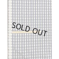 生地：チェック柄ジャガード（ベージュ／紺）