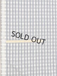 生地：チェック柄ジャガード（ベージュ／紺）