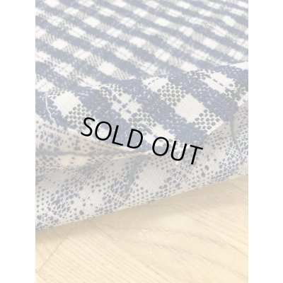 画像4: 生地：チェック柄ジャガード（ベージュ／紺）