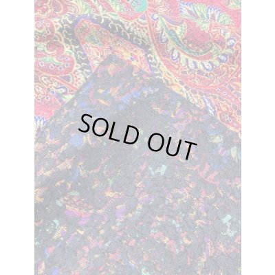 画像4: 生地:シルク混プリント(エンジ)