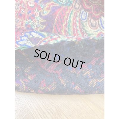 画像5: 生地:シルク混プリント(エンジ)