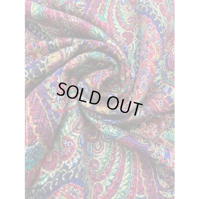 画像7: 生地:シルク混プリント(エンジ)