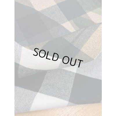 画像4: 生地：ブロックチェック柄コットン（カーキ系）