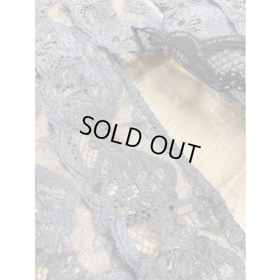 画像4: 生地：シルク混レース付き（黒）