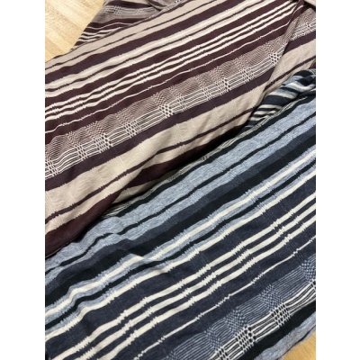 画像7: 生地：ボーダーウールニット（ベージュ／茶）