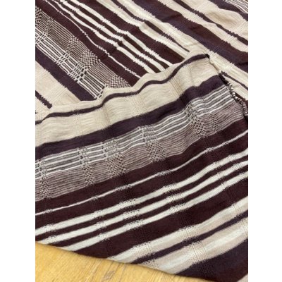 画像3: 生地：ボーダーウールニット（ベージュ／茶）