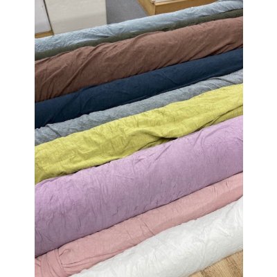 画像6: 生地：綿ポリシワ加工天竺（茶）