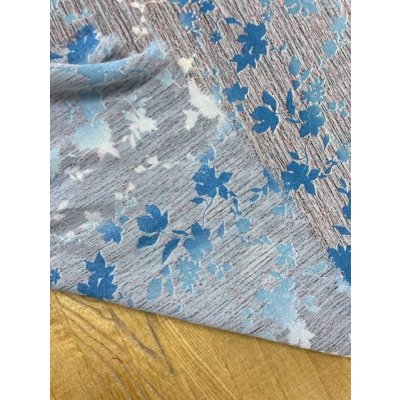 画像5: 生地：和柄ポリエステルプリント（青系）