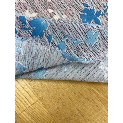 画像4: 生地：和柄ポリエステルプリント（青系）