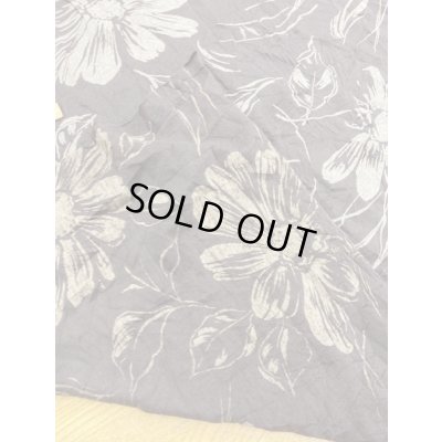 画像3: 生地：花柄ポリ綿シワ加工天竺（茶）